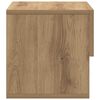 vidaXL Wall-mounted Bedside Cabinet Artisian Oak Engineered Wood Compact