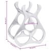 vidaXL Wine Rack Silver 23 x 14 x 28 cm Aluminium