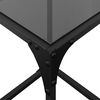 vidaXL Coffee Table Black glass Engineered wood Small Durable