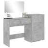 vidaXL Dressing Table Set Concrete Grey Engineered Wood Medium