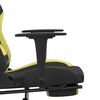 vidaXL Gaming Chair Black and light green