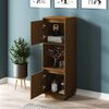 vidaXL Highboard Honey Brown Solid Pine Wood Tall Cabinet Rectangular
