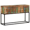 vidaXL Console Table Brown base with blue, green, cream hues