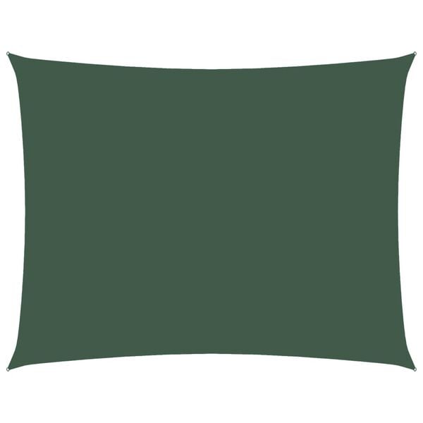 vidaXL Sunshade Sail Oxford Fabric Rectangular 8.2x11.5' Dark Green