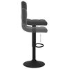 vidaXL Bar Stool Set of 2 Black Velvet, Powder-Coated Steel