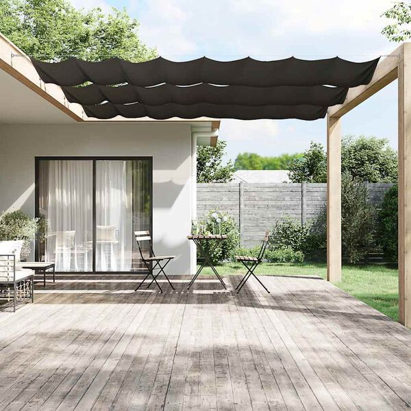 vidaXL Vertical Awning Anthracite Oxford fabric (100% polyester)
