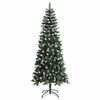 vidaXL Artificial Christmas Tree with 300 LEDs Green 94.49 in