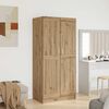 vidaXL Wardrobe Artisian Oak 32.48 x 20.28 x 70.87 in Engineered Wood