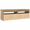 vidaXL TV Cabinet Artisan Oak Engineered Wood 47.2x13.8x15.7 in