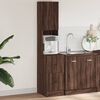 vidaXL Kitchen Cabinet Brown Oak Engineered Wood Tall Kitchen Cabinet