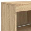 vidaXL Sideboard Sonoma Oak Engineered Wood, Glass Large Sideboard