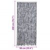 vidaXL Insect Curtain Silver 35.4x78.7" Chenille
