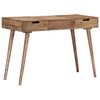 vidaXL Dressing Table Natural Mango Wood Solid Mango Wood, Engineered Wood