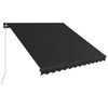 vidaXL Retractable Awning Anthracite