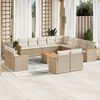 vidaXL Garden Sofa Set Beige