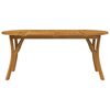 vidaXL Garden Table Brown Solid acacia wood Large Durable Garden Table