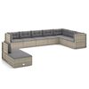 vidaXL Garden Lounge Set Gray