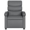 vidaXL Recliner Chair Gray Faux leather, metal, plywood Single