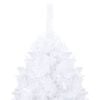 vidaXL Artificial Christmas Tree White PVC, Steel Large