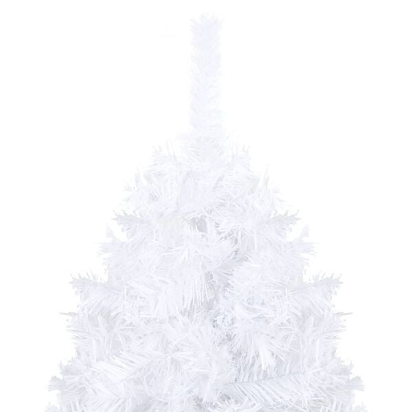 vidaXL Artificial Christmas Tree White PVC, Steel Large
