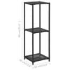 vidaXL Storage Shelf Black Poly rattan Compact Storage Shelf Square