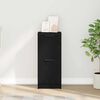 vidaXL Sideboard Black oak 30 x 30 x 70 cm Engineered wood