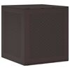 vidaXL Garden Storage Box Brown 55 x 53 x 57 cm Polypropylene
