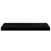 vidaXL Wall Shelf Set of 4 Black Honeycomb MDF, metal Medium