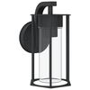 vidaXL Outdoor Wall Light Black Stainless steel, polycarbonate Medium