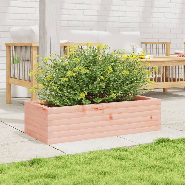 vidaXL Garden Planter Natural Wood Solid Douglas Fir wood Medium