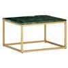 vidaXL Coffee Table Green, Brass