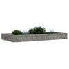 vidaXL Gabion Raised Bed Silver Galvanized steel Large Heavy Duty