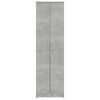vidaXL Hallway Wardrobe Concrete Gray Engineered wood Compact Wardrobe