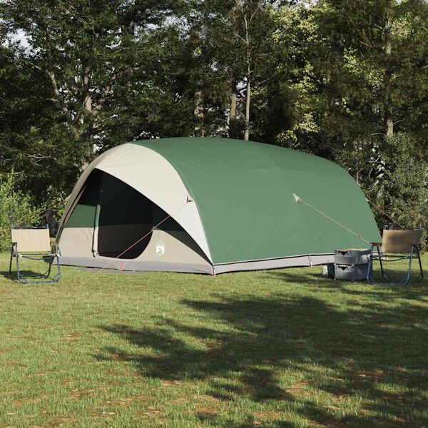 vidaXL Tunnel tent with Roof Green 196.85 x 137.01 x 78.74 in Taffeta