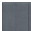 vidaXL Headboard Cushion Dark Grey Velvet (100% polyester), Foam 63 in