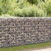 vidaXL Gabion Wall with Covers Galvanized Steel 78.7"x23.6"x39.4"