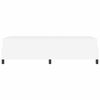 vidaXL Bed Frame with Mattress White 31.50 x 78.74 in Fabric