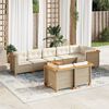 vidaXL Garden Sofa Set Beige