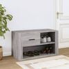 vidaXL Shoe Cabinet Gray Sonoma Engineered wood Medium Shoe Cabinet