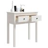 vidaXL Console Table White Solid pine wood Medium Console Table