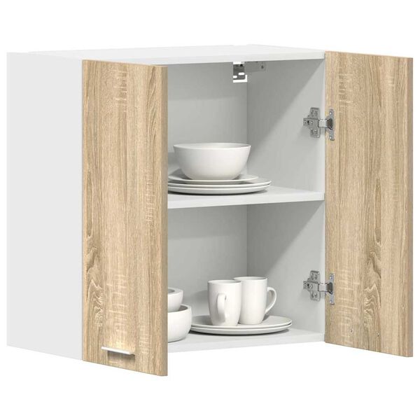 vidaXL Hanging Cabinet Sonoma Oak Engineered Wood Medium Hanging Cabinet