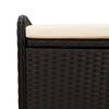 vidaXL Storage Bench Black