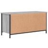 vidaXL TV Cabinet Grey Sonoma Engineered wood, Iron 39.4 x 15.7 x 19.7 in
