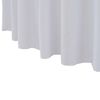 vidaXL Table Cover Set of 2 White 90% Polyester, 10% Elastane