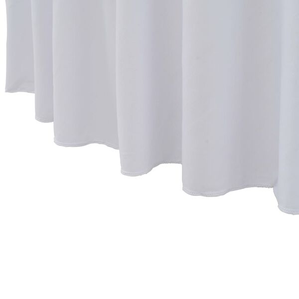 vidaXL Table Cover Set of 2 White 90% Polyester, 10% Elastane