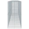 vidaXL Gabion Basket Silver Galvanized Iron Extra Large
