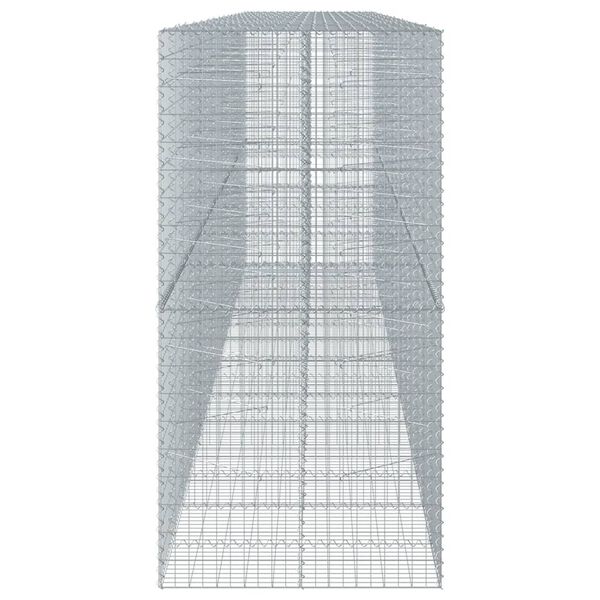 vidaXL Gabion Basket Silver Galvanized Iron Extra Large