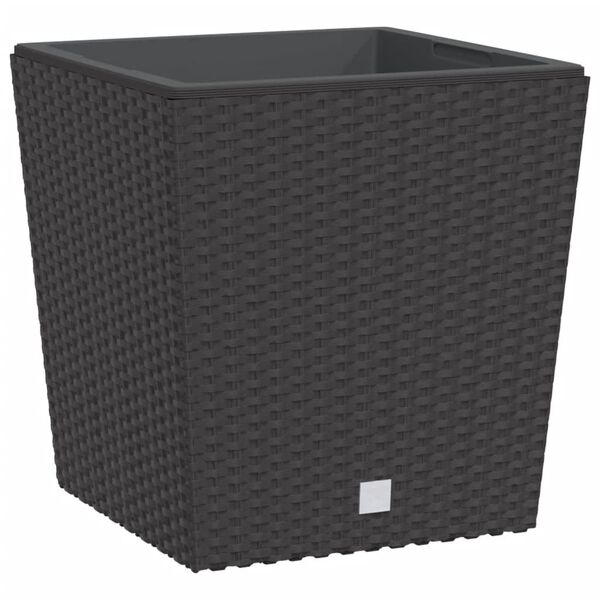 vidaXL Planter Brown Polypropylene Medium Removable Covers Planter