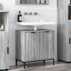 vidaXL Bathroom Sink Cabinet Grey Sonoma 23.82 x 13.19 x 24.02 in