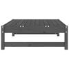 vidaXL Garden Footstool Grey Solid Pine Wood 47.2x33.1x11.8 in Modular